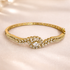 American Diamond openable kada with 2tone