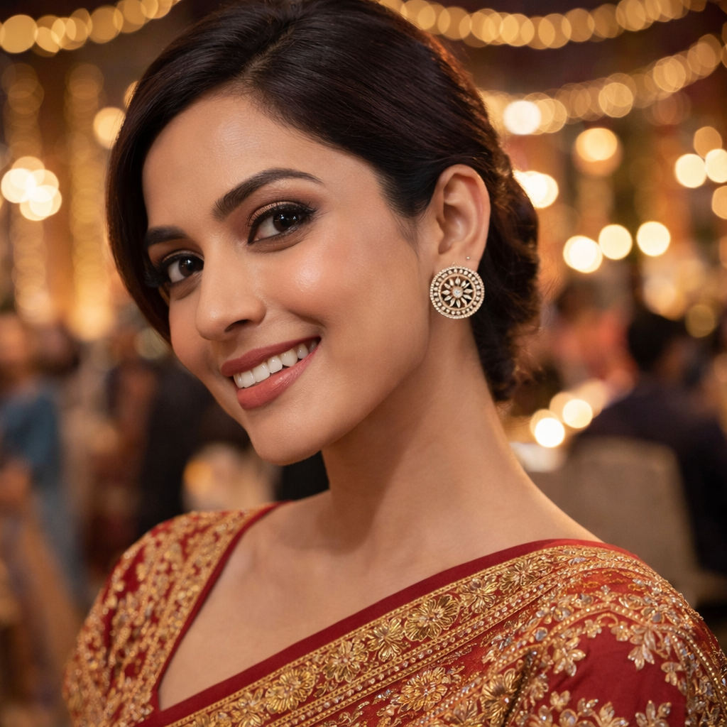 file_00000000f19c7208949b75ffa50401f0 Golden halo spark studs with gold plating - Image 3