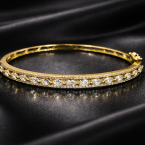 american diamond gold plated openable kada