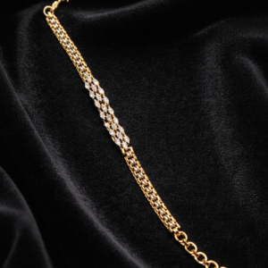 gold plated crystal bracelet